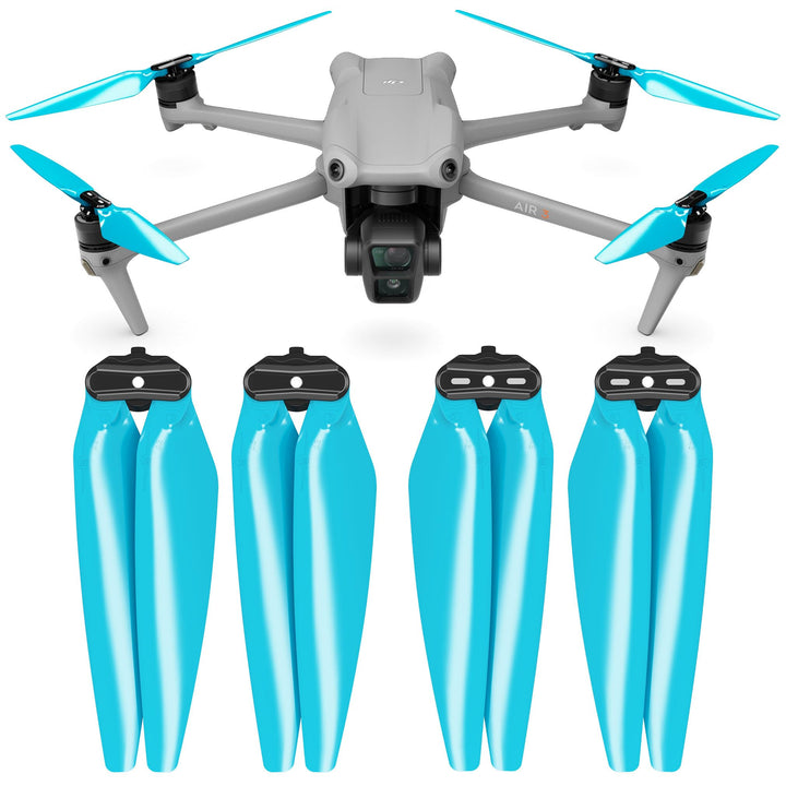Master Airscrew Stealth Propeller kompatibel mit DJI Air 3 - Blau, 4 Stück, Blau