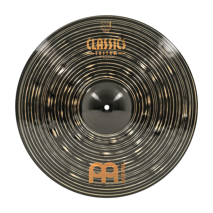 Meinl Classics Custom Dark 19 Zoll Crash (Video) Schlagzeug Becken (48,26cm) B12 Bronze, Dunkles Fin