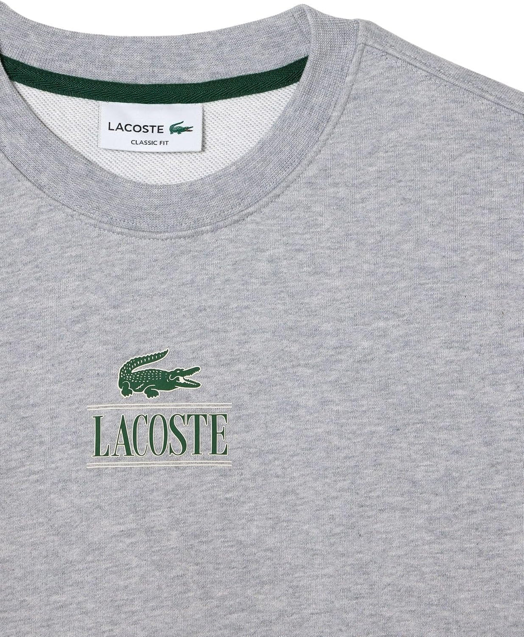 Lacoste Unisex Sweatshirt S Argent Chine, S Argent Chine