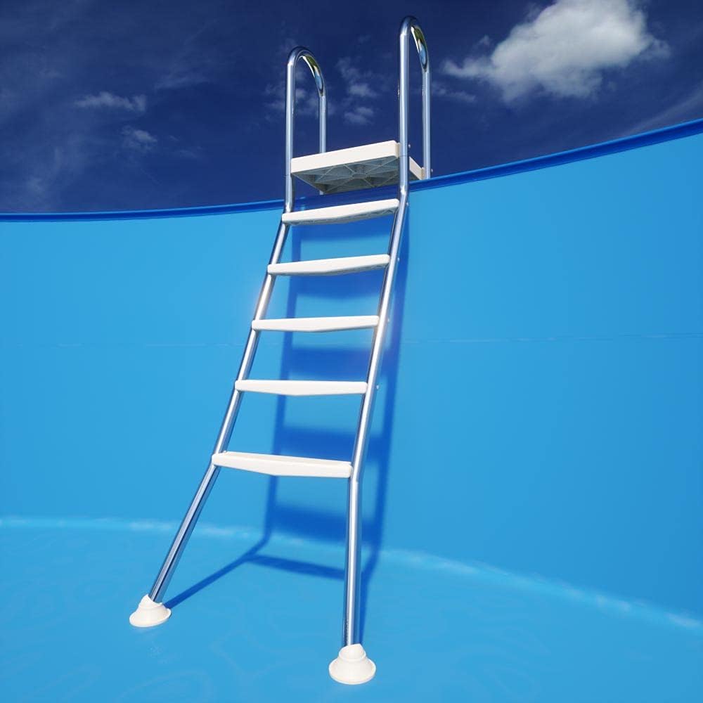 Original ASTRAL Edelstahl Leiter für 1,35 m Pool - 2X 5 Stufen - hochwertiges V2A