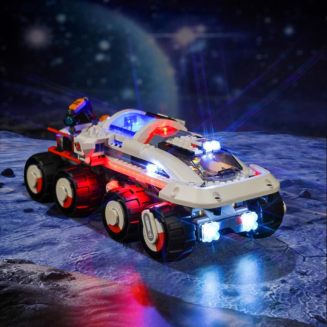 LocoLee Licht Kompatibel mit Lego Command Rover und Kranlader Weltraum, Nur Lichter Set - Kein Model