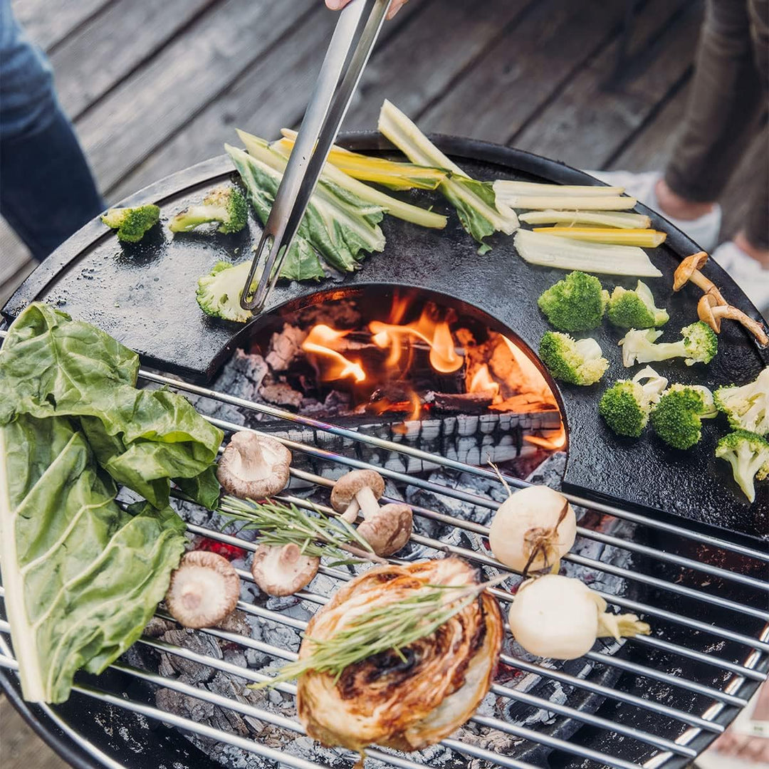 höfats - BOWL 57 Plancha - emaillierte Grillplatte aus Gusseisen - Für Grillgut jeder Grösse geeigne