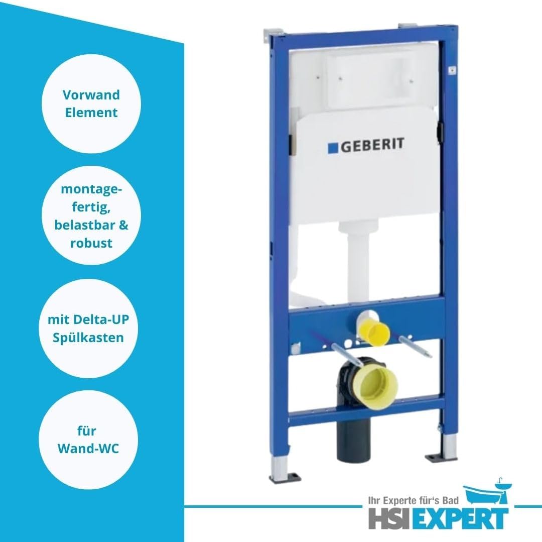 HGMBAD Geberit Duofix Spülkasten Drückerplatte Betätigungsplatte weiss Schallschutz
