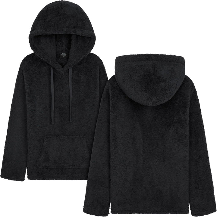 CityComfort Pullover Kinder - Flauschiger Hoodie Kinder, Fleece Kapuzenpulli - Fleece Loungewear Kap