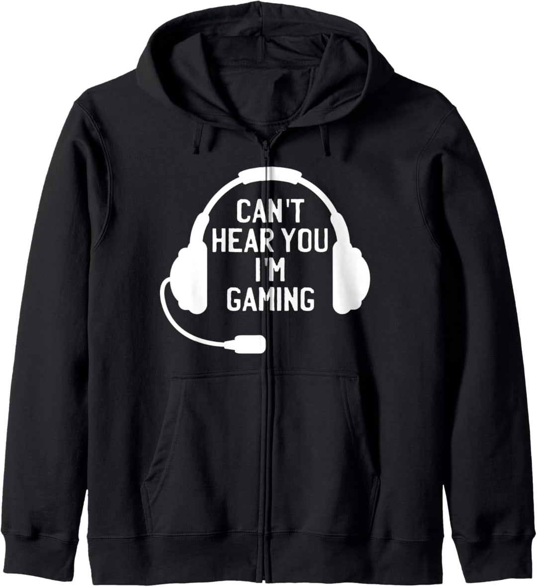 lustiges Spielerhemd. Das Headset kann Sie nicht hören, ich Kapuzenjacke