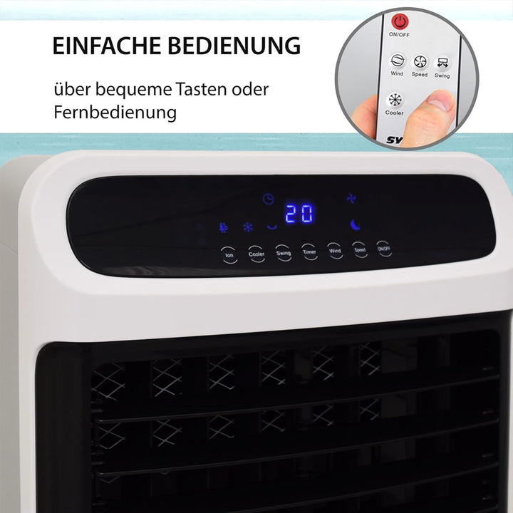 Syntrox Verdunstungskühler Windo | Luftkühler mit Wasser | Luftbefeuchter, Einstellbare Geschwindigk