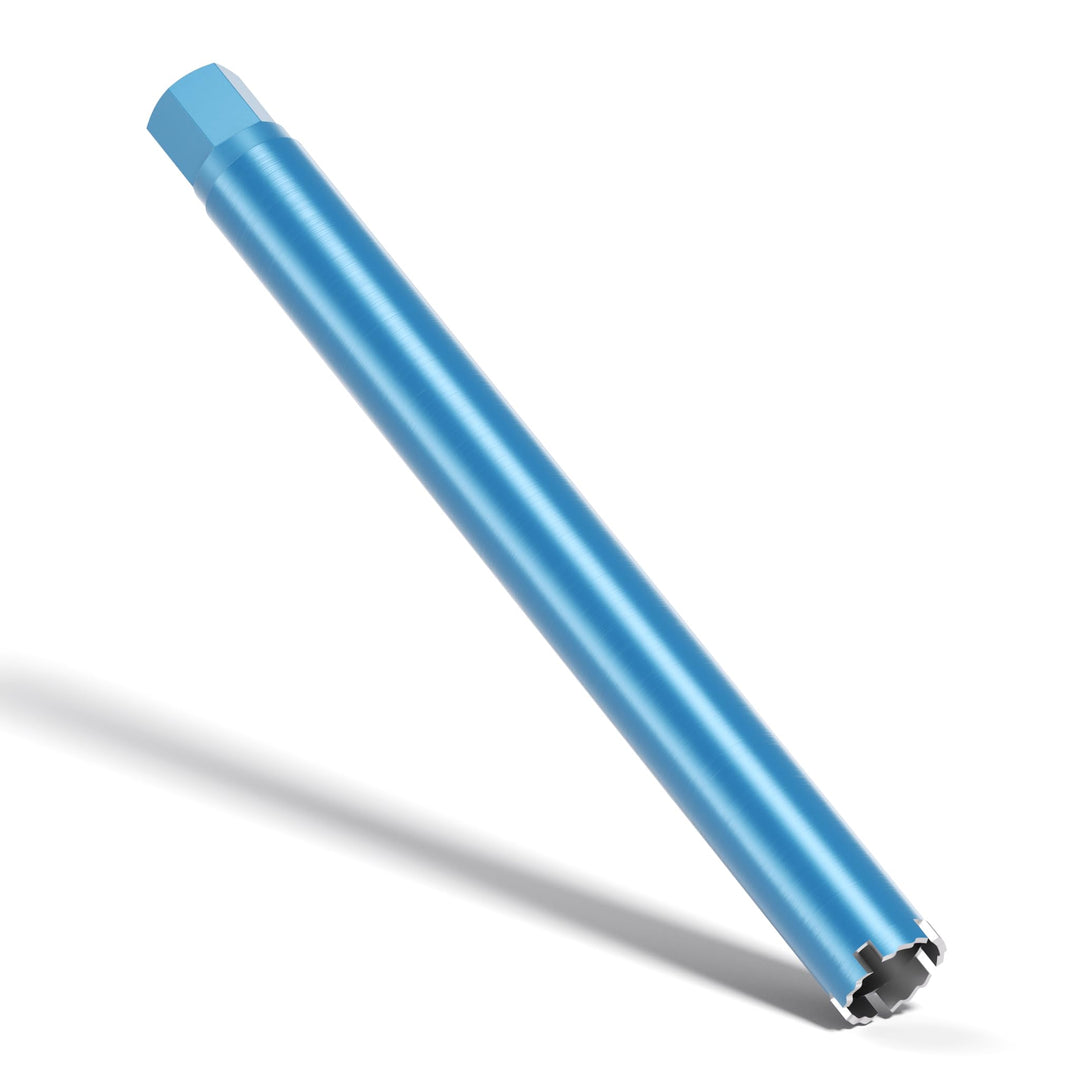 Wiltec Diamantbohrkrone Typ 1 (Shark) Ø 52 mm, Bohrkrone 450 mm, 1¼ UNC Nassbohrkrone, Diamantbohrer