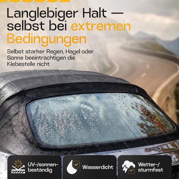 Cabrio Verdeck Scheiben Reparatur Set Heckscheibe