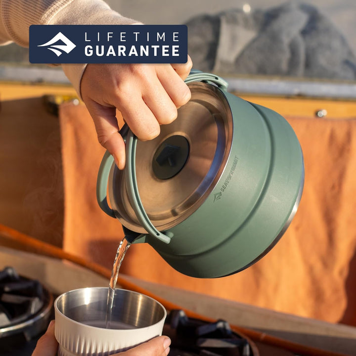 Sea to Summit - Detour Kettle 1,6L - Zusammenfaltbarer Campingkessel - 2 Personen - Platzsparender W