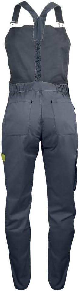 Fashion Sécurité Damen Pep's Arbeitsoverall Size M - 40/42 Gris/Citron, Size M - 40/42 Gris/Citron