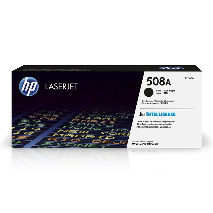 HP 508A (CF360A) Schwarz Original Toner für HP Color Laserjet Enterprise M552dn, M553, M577 schwarz