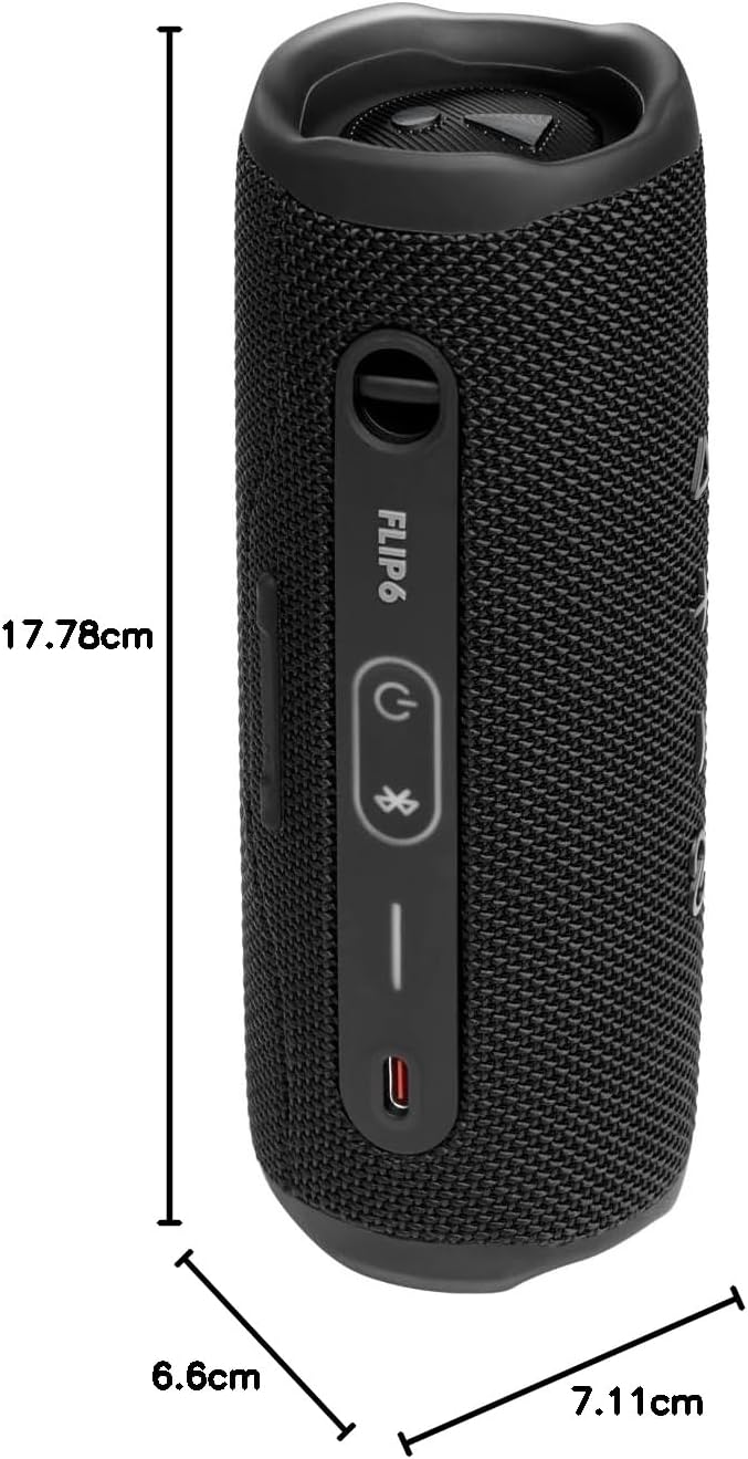 JBL Flip 6 - Tragbarer Lautsprecher, Schwarz