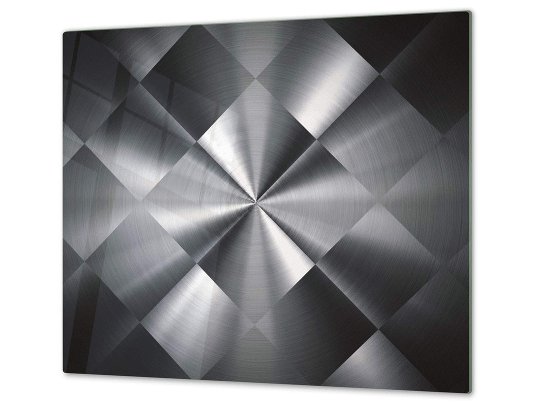 Schneidbrett aus Hartglas und schützende Arbeitsoberfläche – Schneideplatten SINGLE mit 60 x 52 cm u