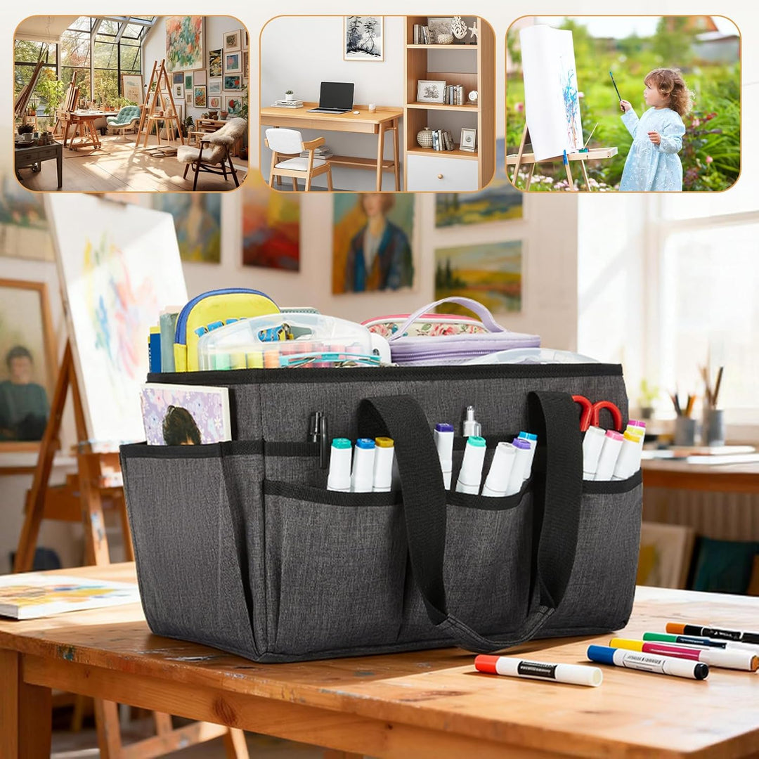 JOSIVIKY Basteltasche, Kunst-Organizer, Tragetasche, Reinigungsbedarf, Auto-Organizer für Werkzeugbe