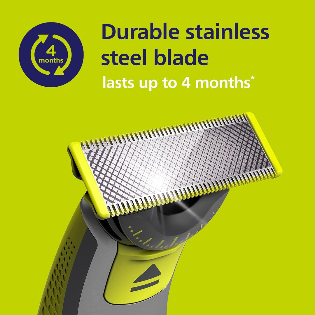 Philips OneBlade Original-Ersatzklingen mit Körper-Kit, 2er-Pack, QP620/50, QP620/50
