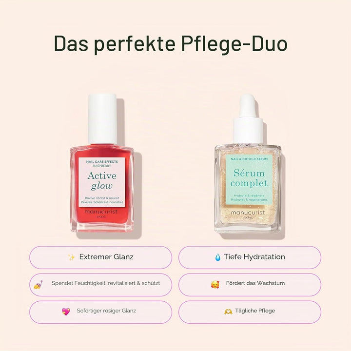MANUCURIST Active™ Geschenkset für Damen, Maniküre-Set – Nagellack Active Glow Raspberry, komplettes
