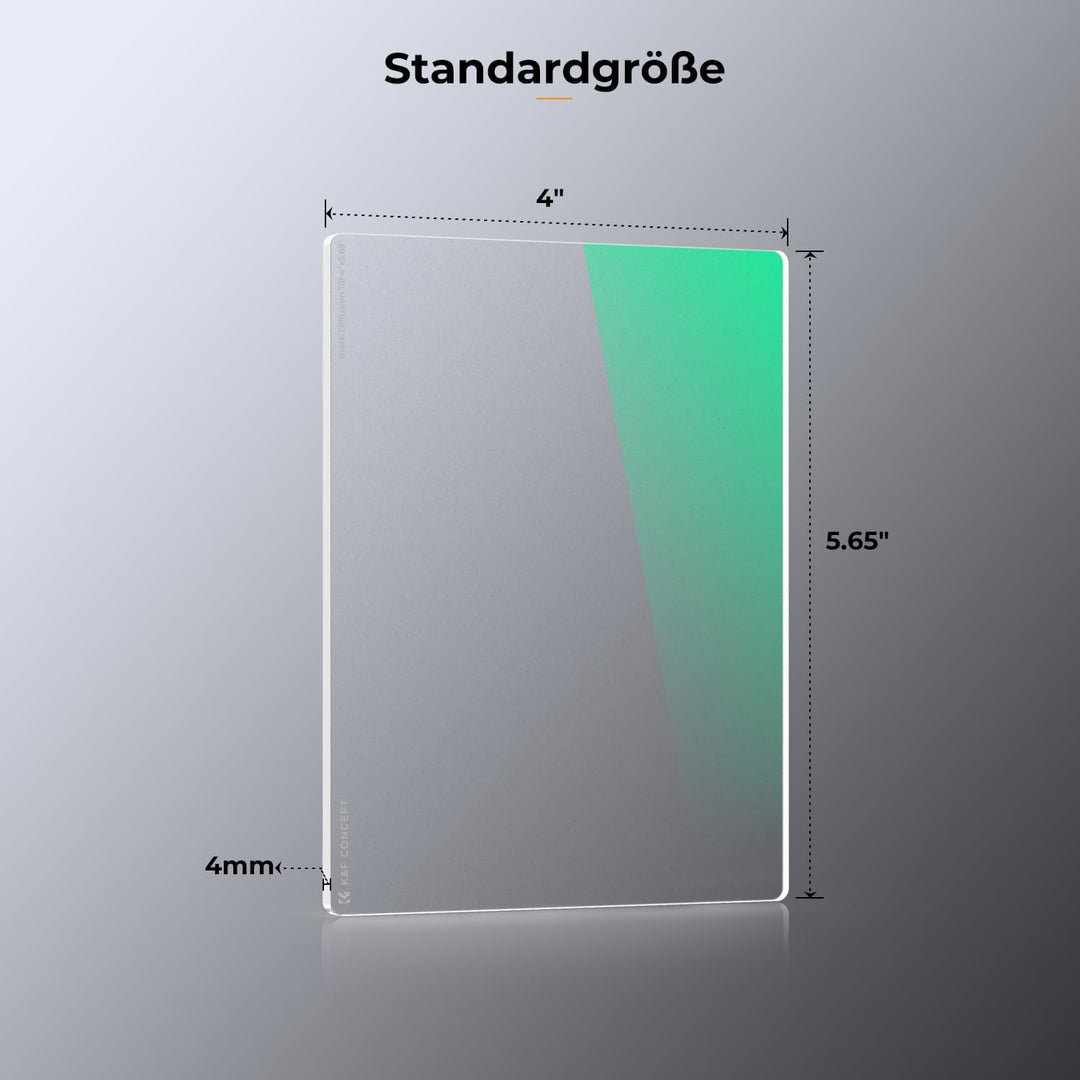 K&F Concept Nano-X Serie 4 x 5,65" Black-Mist 1/8 Filter,Dicke 4mm Rechteckfilter für Aussenaufnahme
