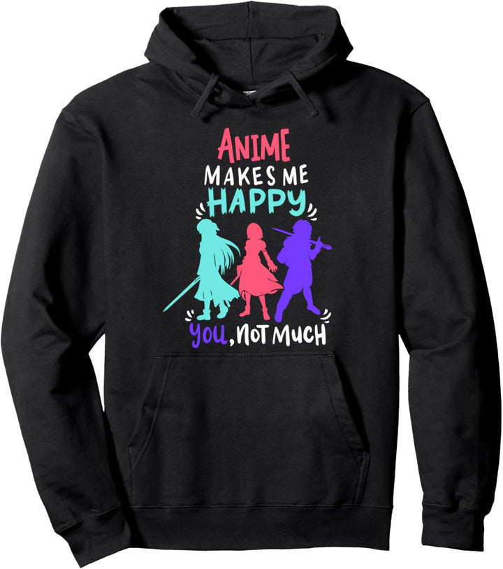 Anime Figuren Animation Spruch Pullover Hoodie