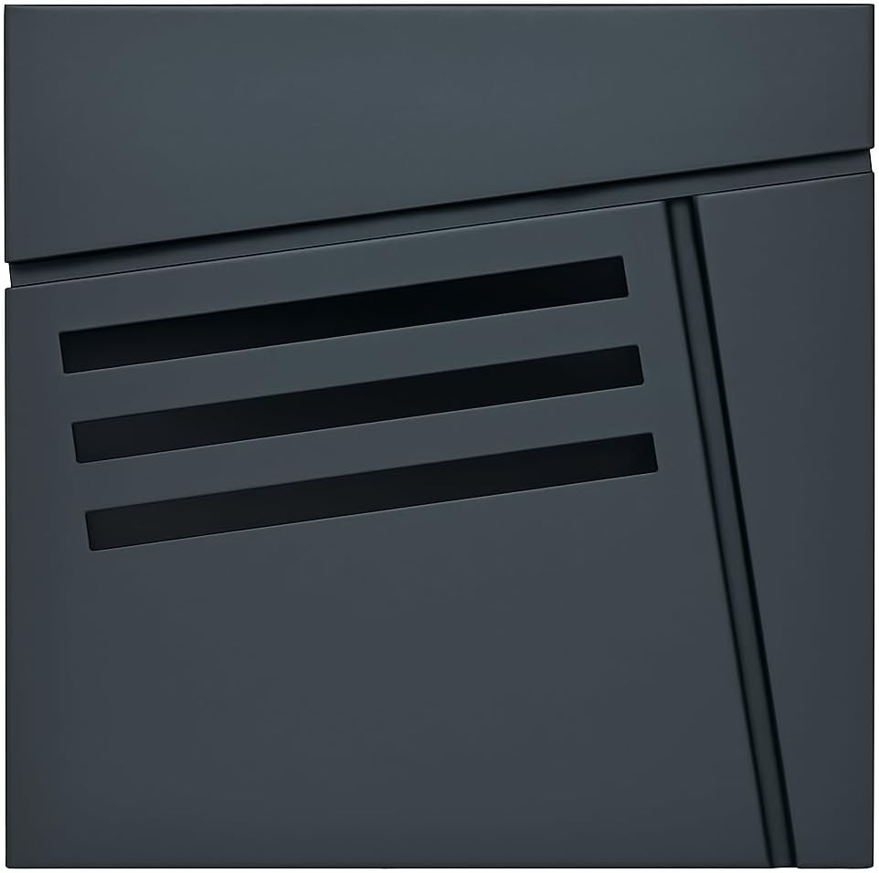 Verda Briefkasten mit Zeitungsfach, 2X Schlüssel, Postkasten Designer Wandbriefkasten, individueller