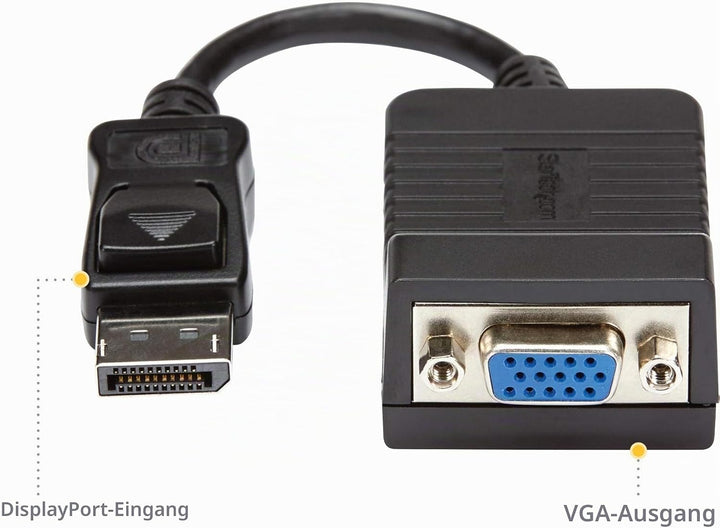 Startech.com DisplayPort-auf-VGA-Adapter – 1920 x 1200 – DisplayPort VGA konverter - DisplayPort-auf