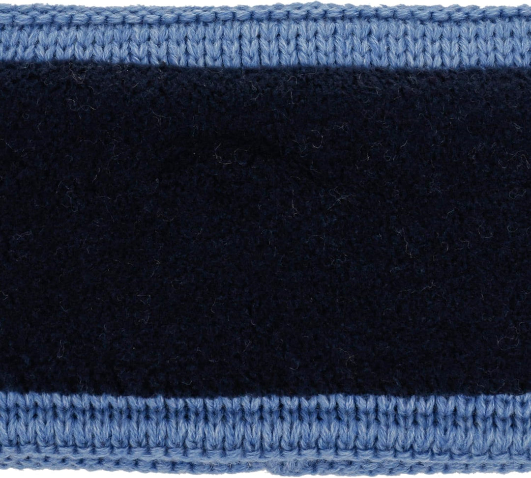 LIERYS Fauske Stirnband Damen mit Schurwolle 55-60 cm - Made in Germany - 10,5 cm breit - Innenfutte