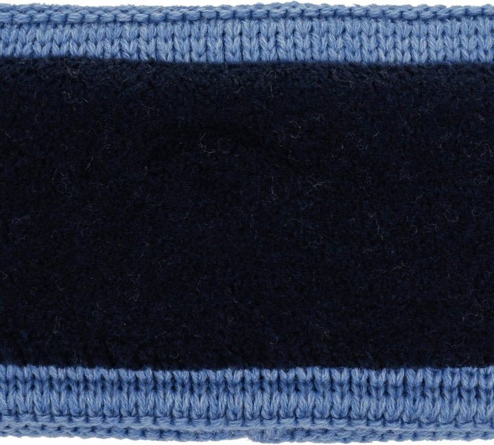 LIERYS Fauske Stirnband Damen mit Schurwolle 55-60 cm - Made in Germany - 10,5 cm breit - Innenfutte