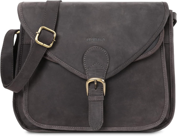 LEABAGS Leder Handtasche Damen I Premium Echtleder Umhängetasche I Damen Schultertasche I Damentasch