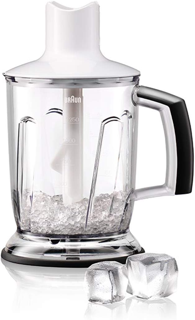 Braun Household Minipimer 3 MQ3045 Aperitive, Edelstahl, 1.25 liters, Bianco/Blu Stabmixer, MQ3045 A