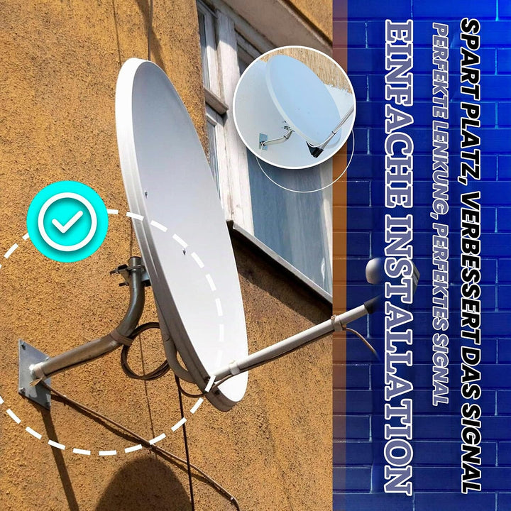 DOJA Barcelona | Wand SAT Halterung | Packung 1 | L-förmiger Wand Antennenmast | Ø 38mm | 50 X 24cm