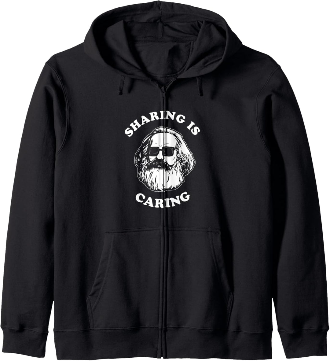 Teilen ist fürsorglich - Karl Marx Lustiger Sozialismus Kapuzenjacke
