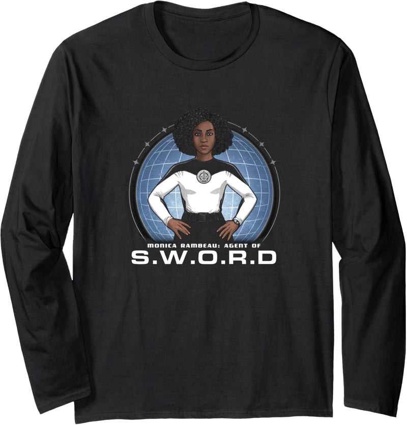 Marvel WandaVision Monica Rambeau Hero Shot Langarmshirt