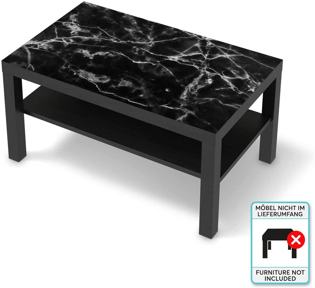 Möbelfolie selbstklebend passend für IKEA Lack Tisch 90x55 cm I Möbelaufkleber - Möbel-Sticker Aufkl