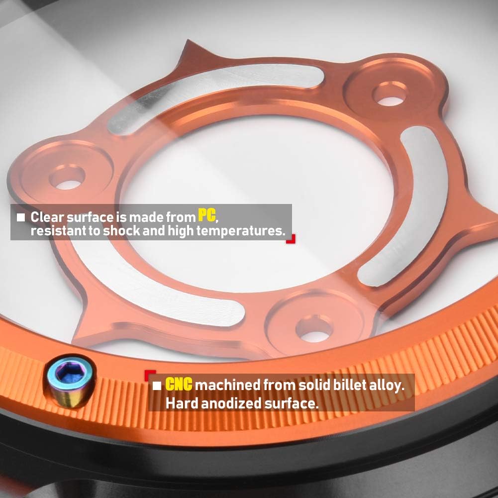 Klare Kupplungsabdeckung für Motorradrennen, Druckplatte, Motorschutz, Rahmenschieber für K.T.M 1050