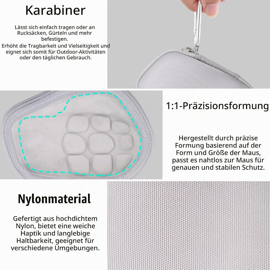 co2CREA Hart Schutz Hülle Etui Tasche für Logitech MX Master 4 /Master 3 /Master 3S Kabellose Maus W