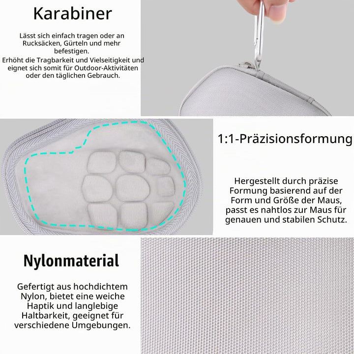 co2CREA Hart Schutz Hülle Etui Tasche für Logitech MX Master 4 /Master 3 /Master 3S Kabellose Maus W