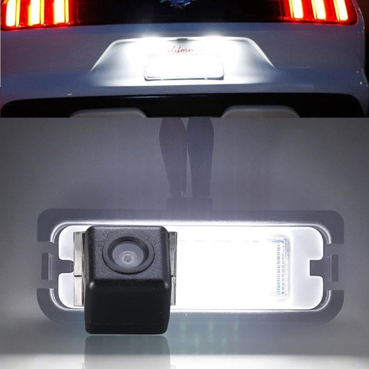 Weitwinkel Auto Kamera Einparkhilfe Wasserdicht Nachtsicht HD Rückfahrkamera Ersatz für Ford Mustang