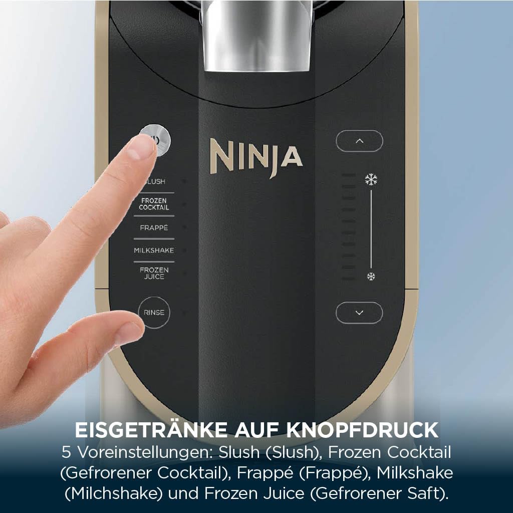 Ninja SLUSHi Maschine für Slush, Eis-Cocktails, Frappé, Milchshakes & gefrorenen Saft, ohne Eis oder