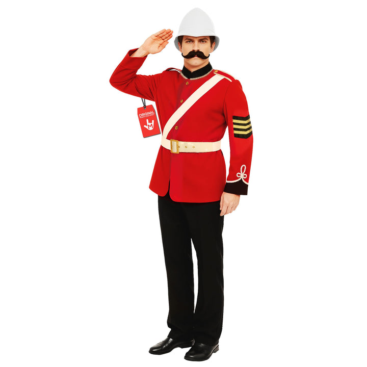 rotes Soldat Kostüm für Herren, Britische Wache, Halloween Karneval, M