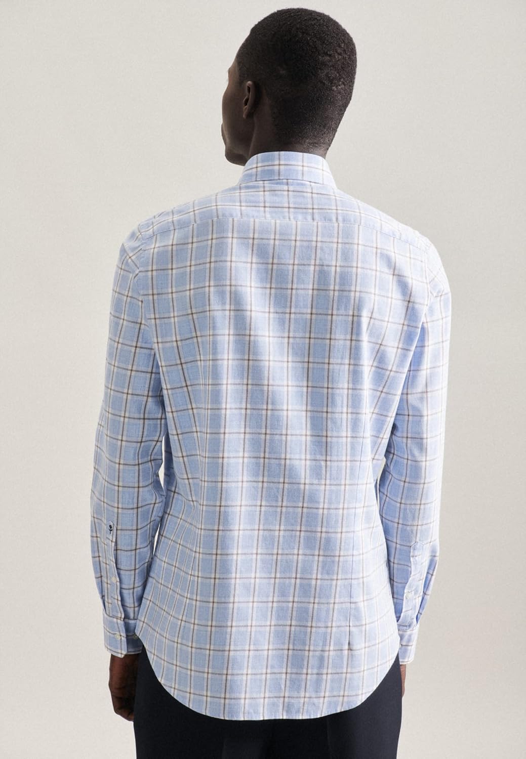 Seidensticker Herren Business Hemd - Bügelfreies, schmales Hemd - Slim Fit - Langarm - Kent-Kragen -