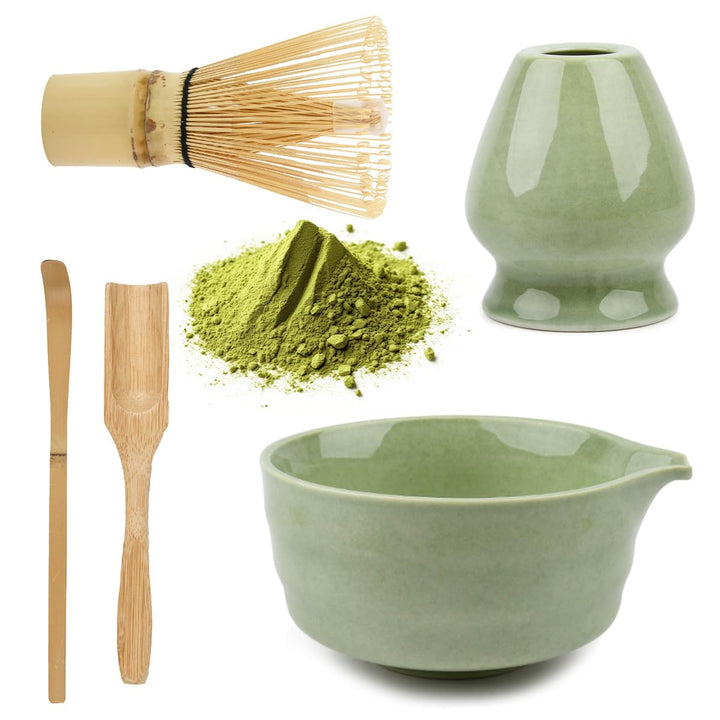 Matcha Set mit Matcha Besen Matchas Schale, Besenhalter, Matcha-Rührer-Sets, Matcha-Whisk Set für Di