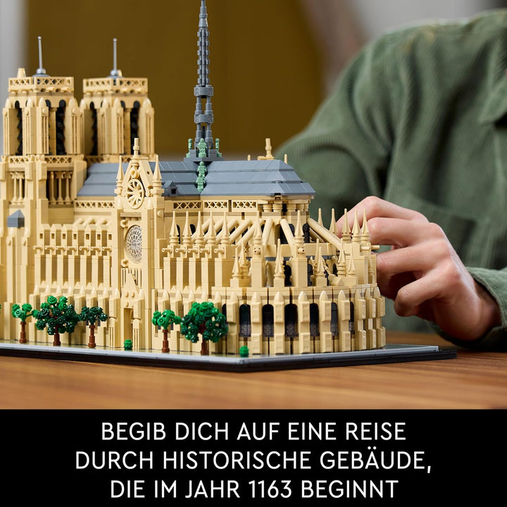 LEGO Architecture Notre-Dame de Paris, Sammlerstück für Erwachsene, Souvenir aus Frankreich, Geschen