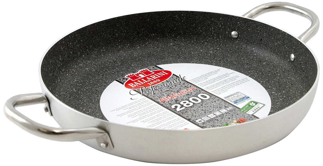 BALLARINI B53T63 Pfanne, 2 Griffe, Durchmesser 36 cm, professionelles Granit, 36 cm