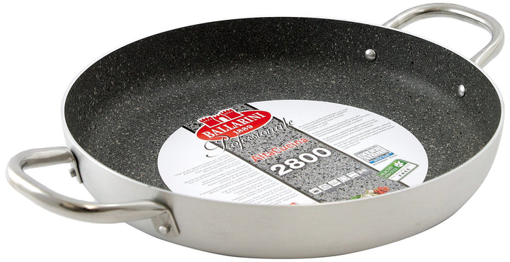 BALLARINI B53T63 Pfanne, 2 Griffe, Durchmesser 36 cm, professionelles Granit, 36 cm