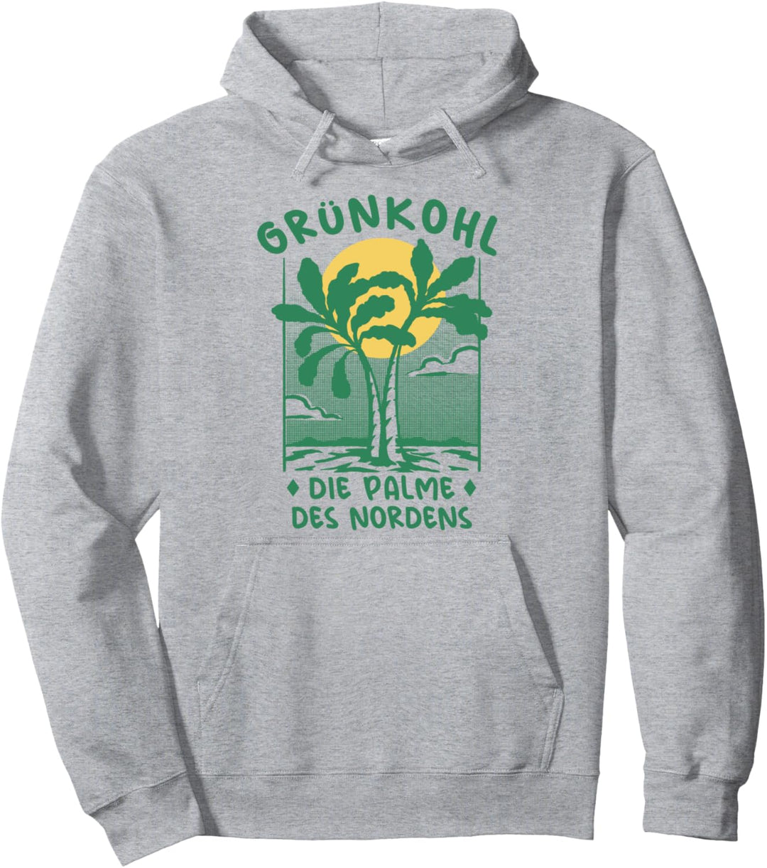 Grünkohl Palme Norddeutschland Ostfriesland Grünkohl Pullover Hoodie