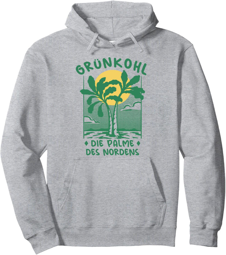 Grünkohl Palme Norddeutschland Ostfriesland Grünkohl Pullover Hoodie