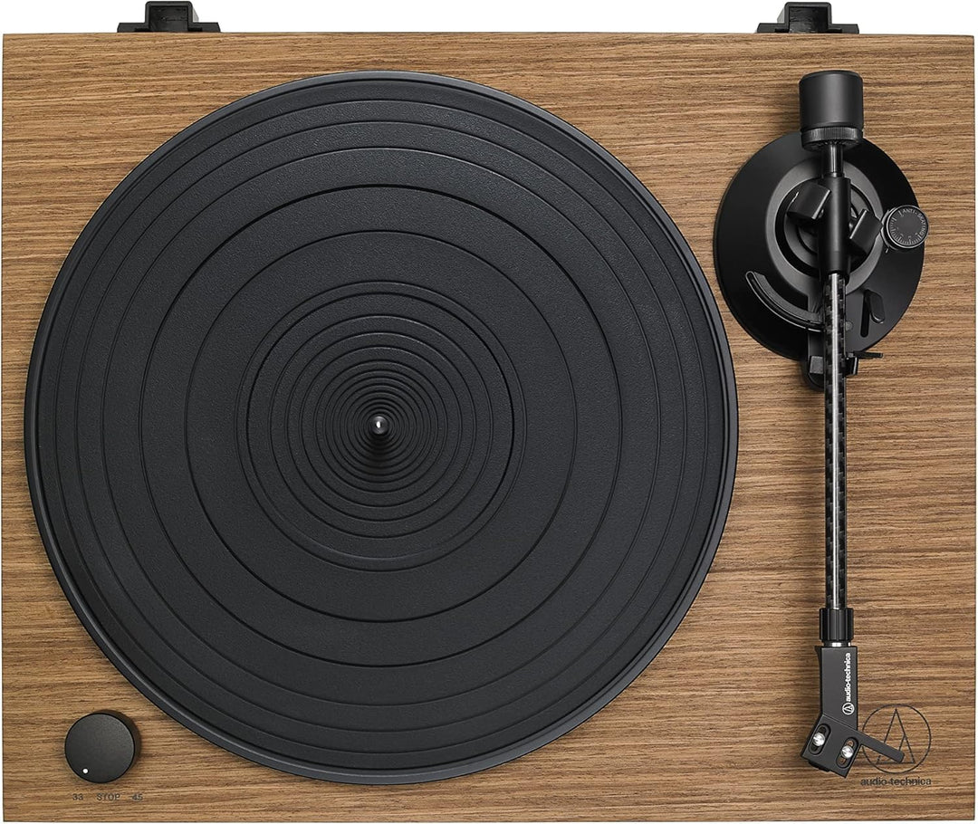 Audio-Technica LPW40WN Manueller Plattenspieler mit Riemenantrieb Walnuss