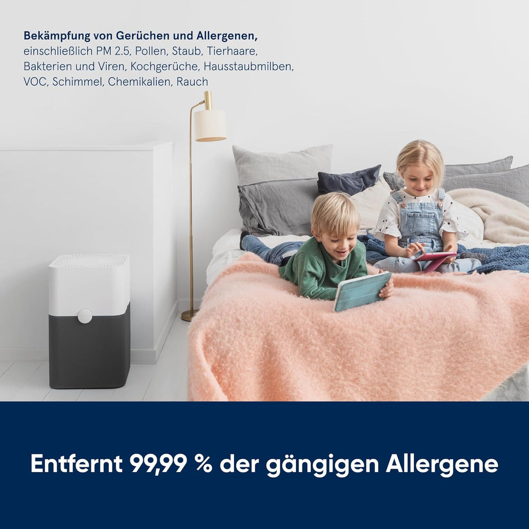 Blueair Blue Pure 221 HEPA Silent Luftreiniger für bis zu 125m², Dark Shadow Blue Pure 221 Blue Pure