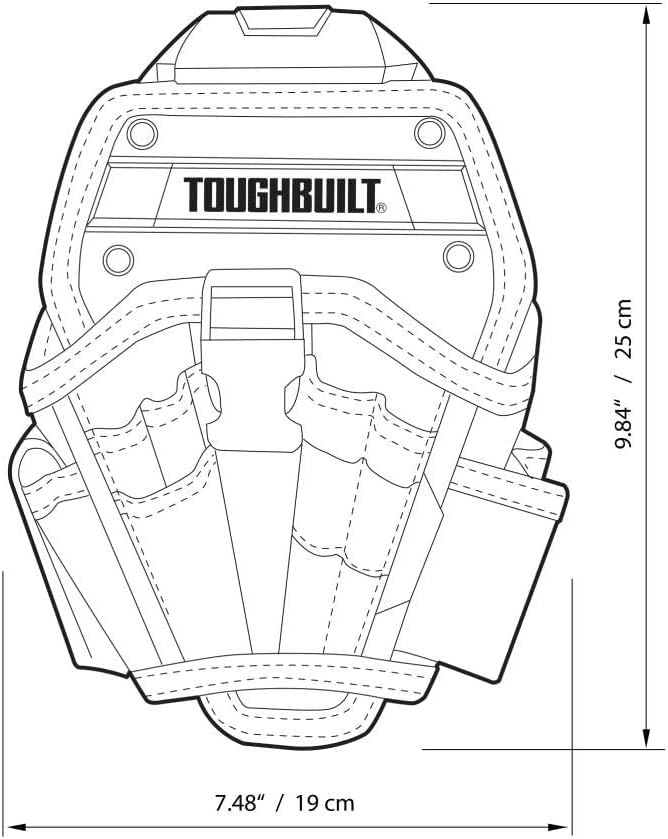 ToughBuilt tou-ct-20-l HSS-Holster gross, Schwarz, standard