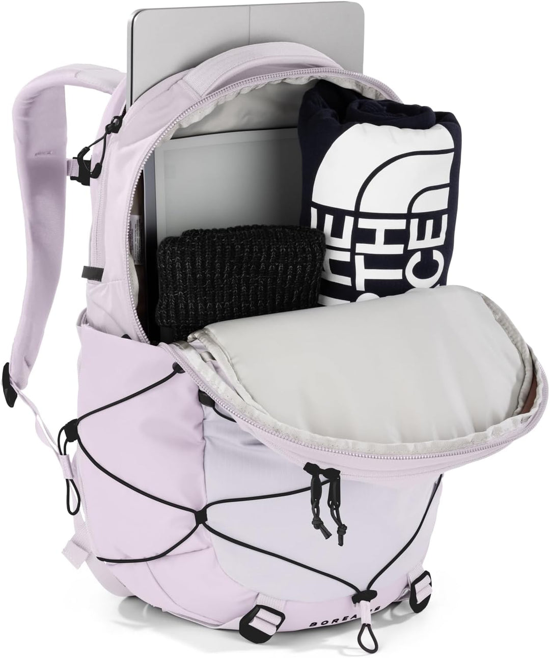 THE NORTH FACE Damen Rucksack Borealis Lavender Fog/Tnf Black, Lavender Fog/Tnf Black