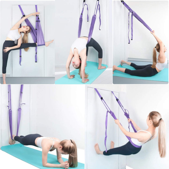 fuxunamz Yogagurt Beinstretcher Stretching Band Dehnungsband - Yoga Gurte aus Polyester Baumwolle, I